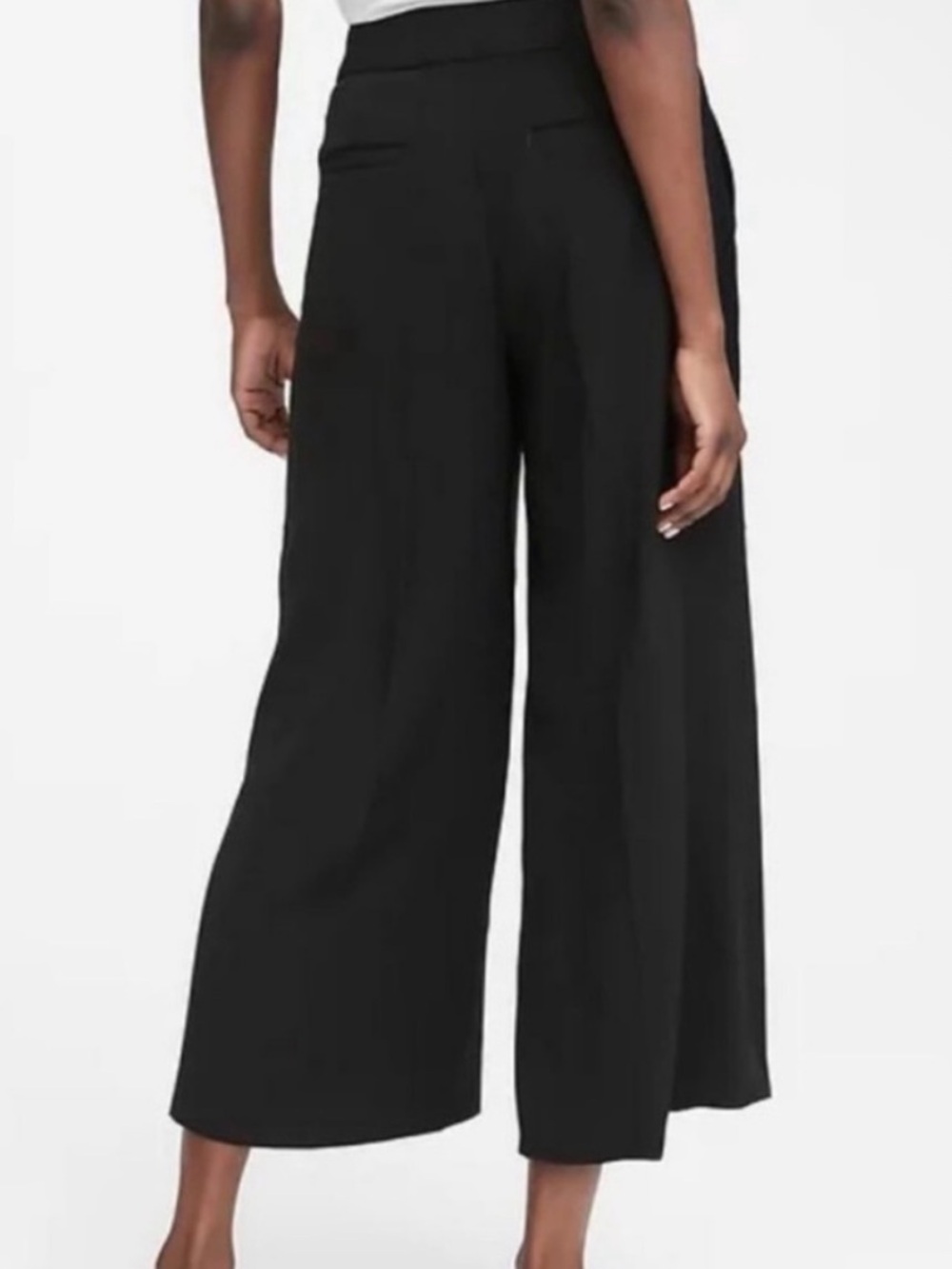 Banana Republic High Rise Wide-Leg Crop Pants Trousers - Picture 2 of 7